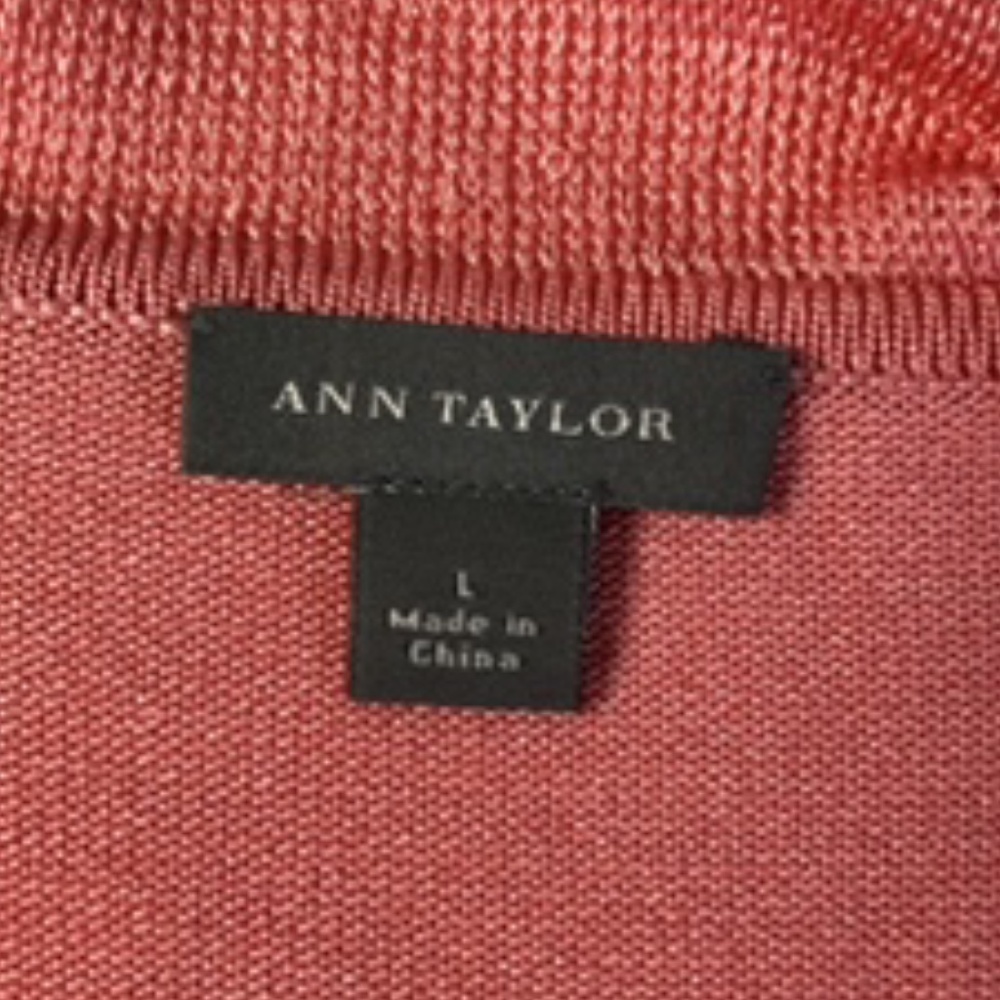 Ann Taylor Sleeveless Ruffled Neckline Small Side Tie Top Size L - Picture 6 of 7